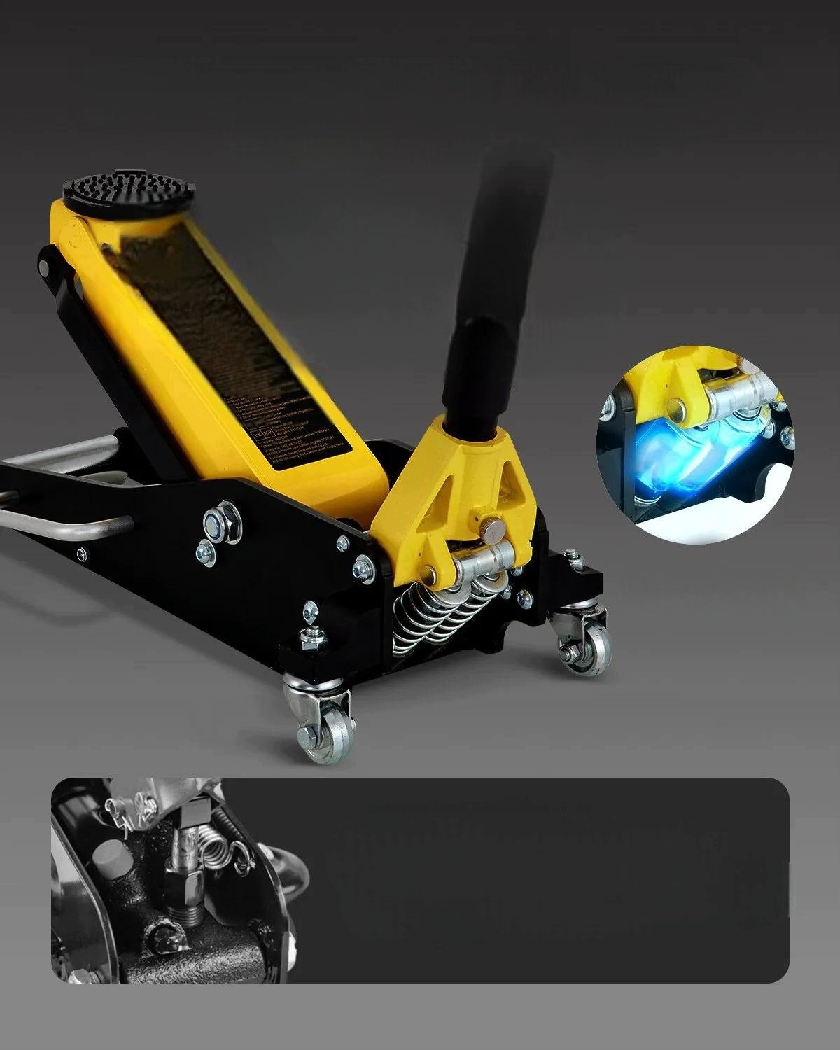 Hydraulic car lift 1,5 t yellow strong 80 - 365 mm steel Manufacturer code 5907021477888