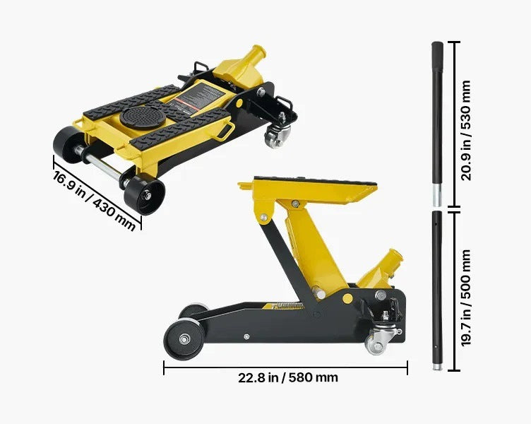 Hydraulic car lift 2 T steel strong pump 150 - 435 mm Brand no brand