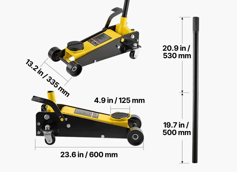 Hydraulic car lift 3 t steel low profile 13 - 50 cm Brand no brand