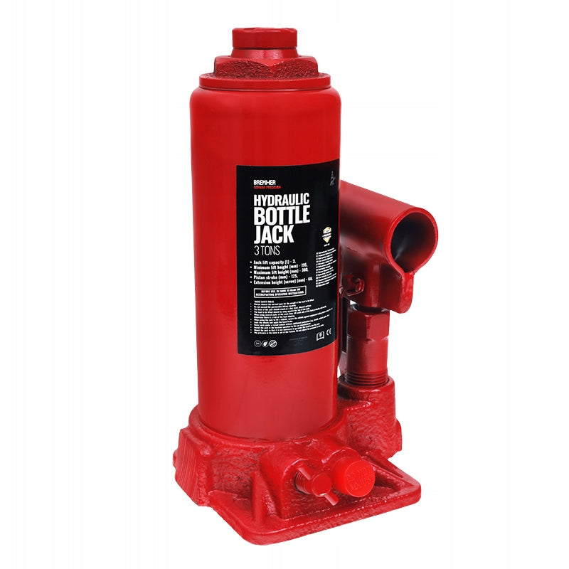 Hydraulic lift 3t, 1-piston hmin=195mm, hmax=385mm, plastic Brand Hermon
