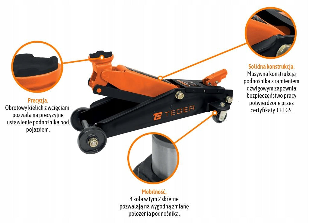 Hydraulic lift - driveway, 3T, Teger Brand Teger
