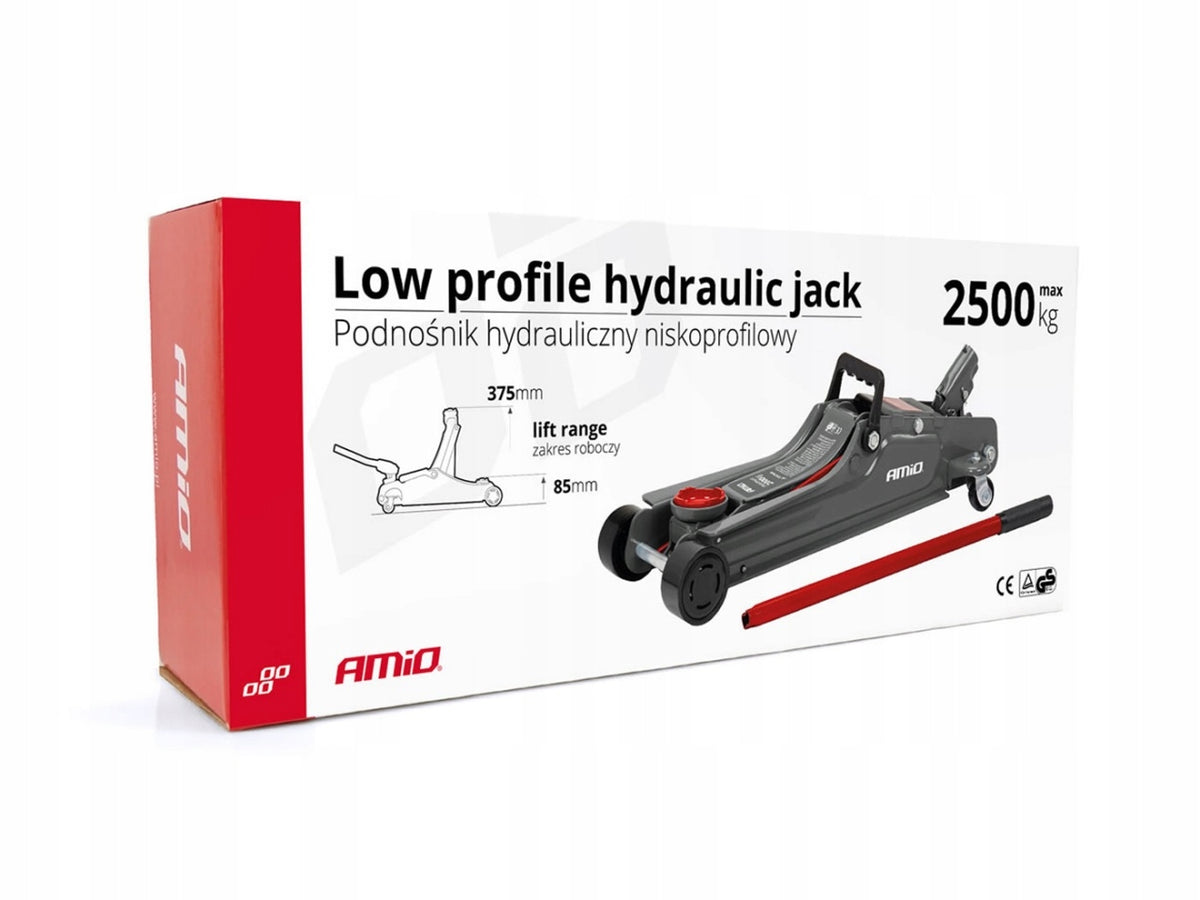Hydraulic lift low profile frog 2,5T 2500 kg CE AMIO-02501 Product weight with unit packaging 19 kg