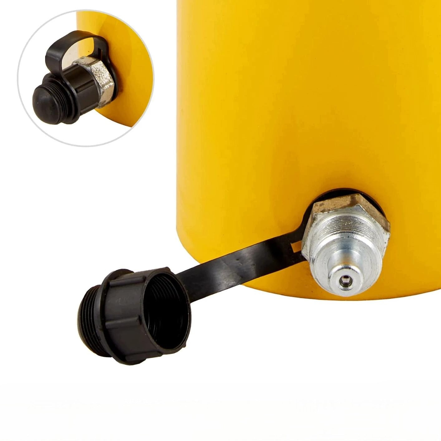 Hydraulic lift max 30 t strong one-sided piston 100 mm workshop Minimum lifting height 240 mm