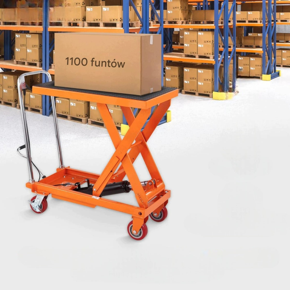Hydraulic scissor lift truck 500 kg premium workbench 900 mm Manufacturer code 5907021476737