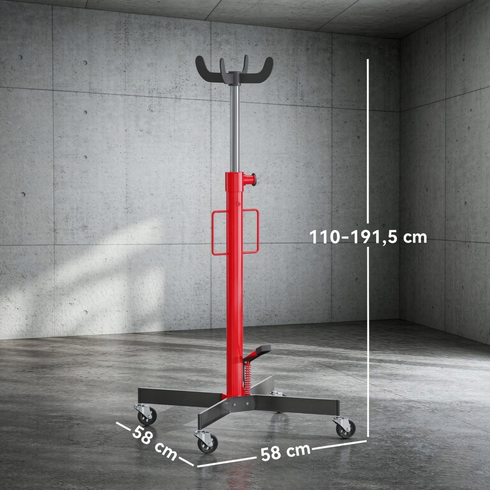 Hydraulic workshop lift 500 kg with movable castors Brand no brand