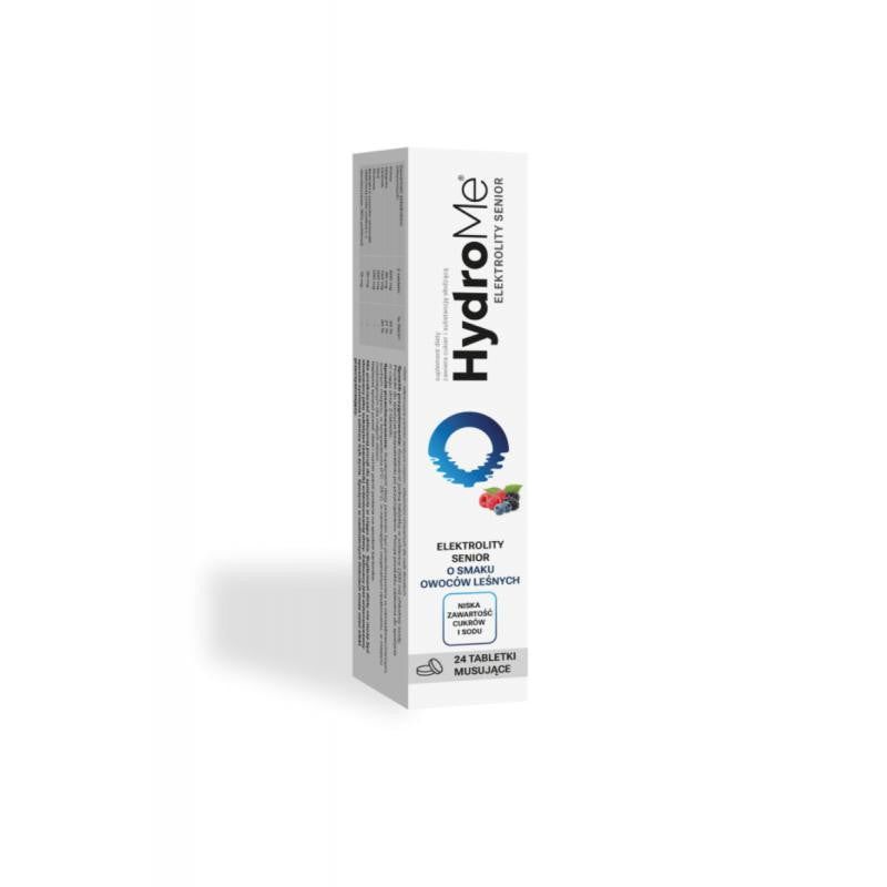 HydroMe Elektrolity Senior forest fruit flavor, 24 effervescent tablets