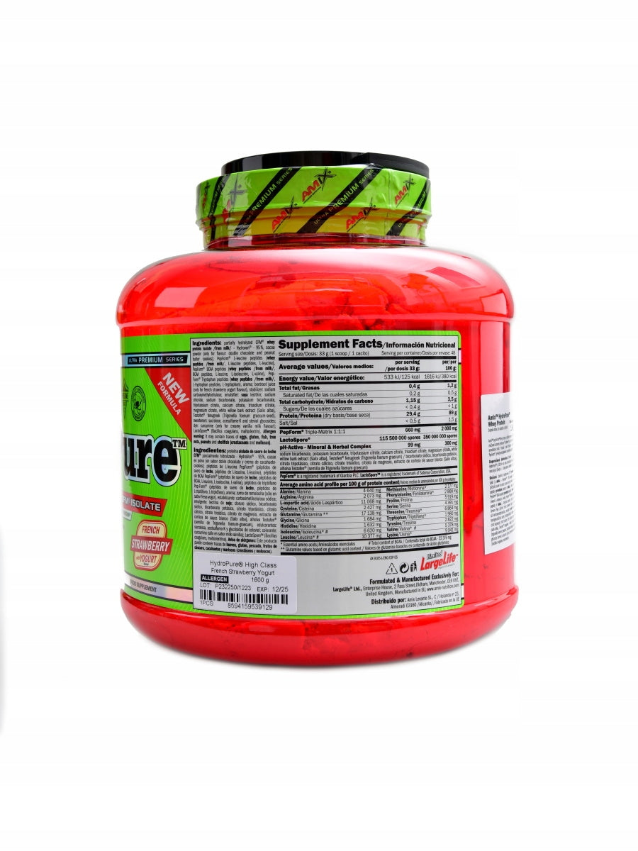 HydroPure hydrolyzed whey protein CFM 2 x 1600 g jahoda s jogurtem Manufacturer code 8594159539129