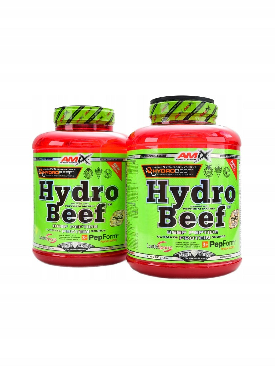 Hydrobeef peptide protein 2 x 2000g Amix čokoláda kokos