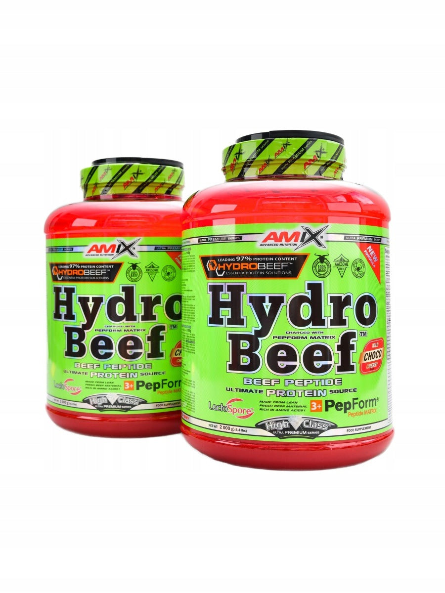 Hydrobeef peptide protein 2 x 2000g Amix čokoláda višeň