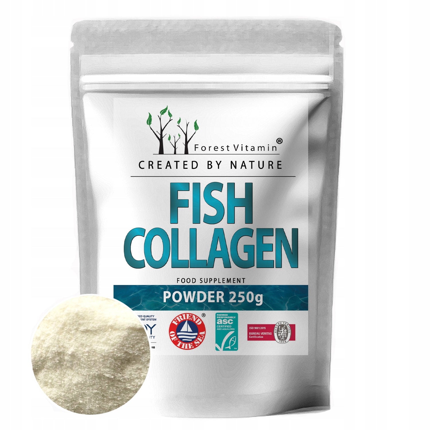 Hydrolyzed Fish Collagen POWDER 250g SUPER QUALITY PURE WITHOUT ADDITIVES
