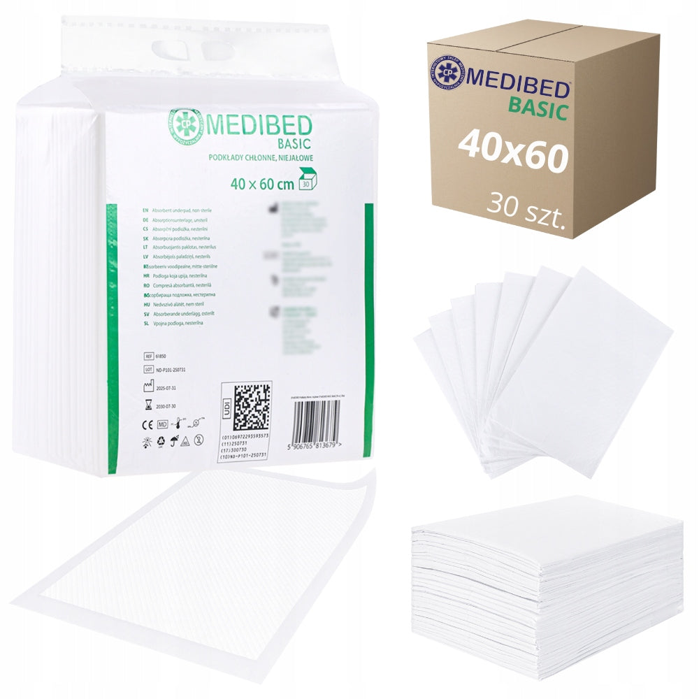 Hygiene CHANGING PRIMERS MEDIBED BASIC 40x60 360 ml 30 PCS.