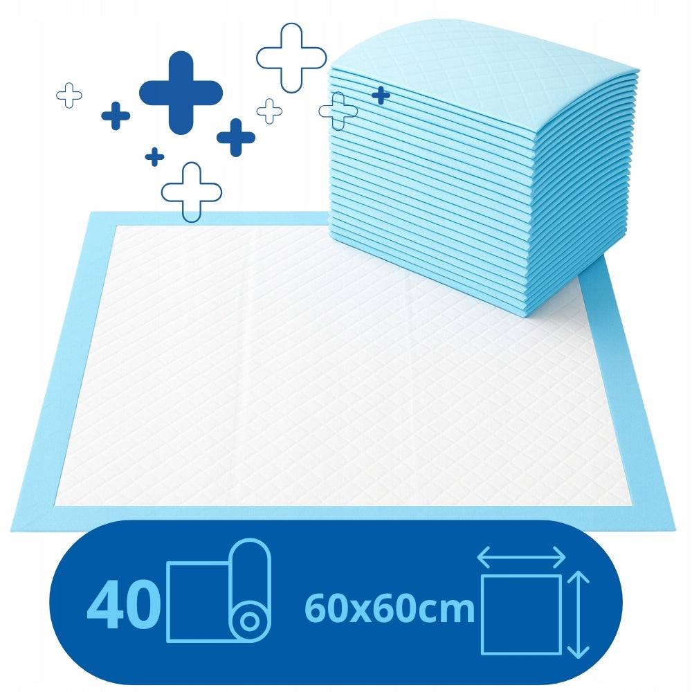 Hygiene pads 60x60cm 40 pcs for postpartum changing on the bed Medical device no