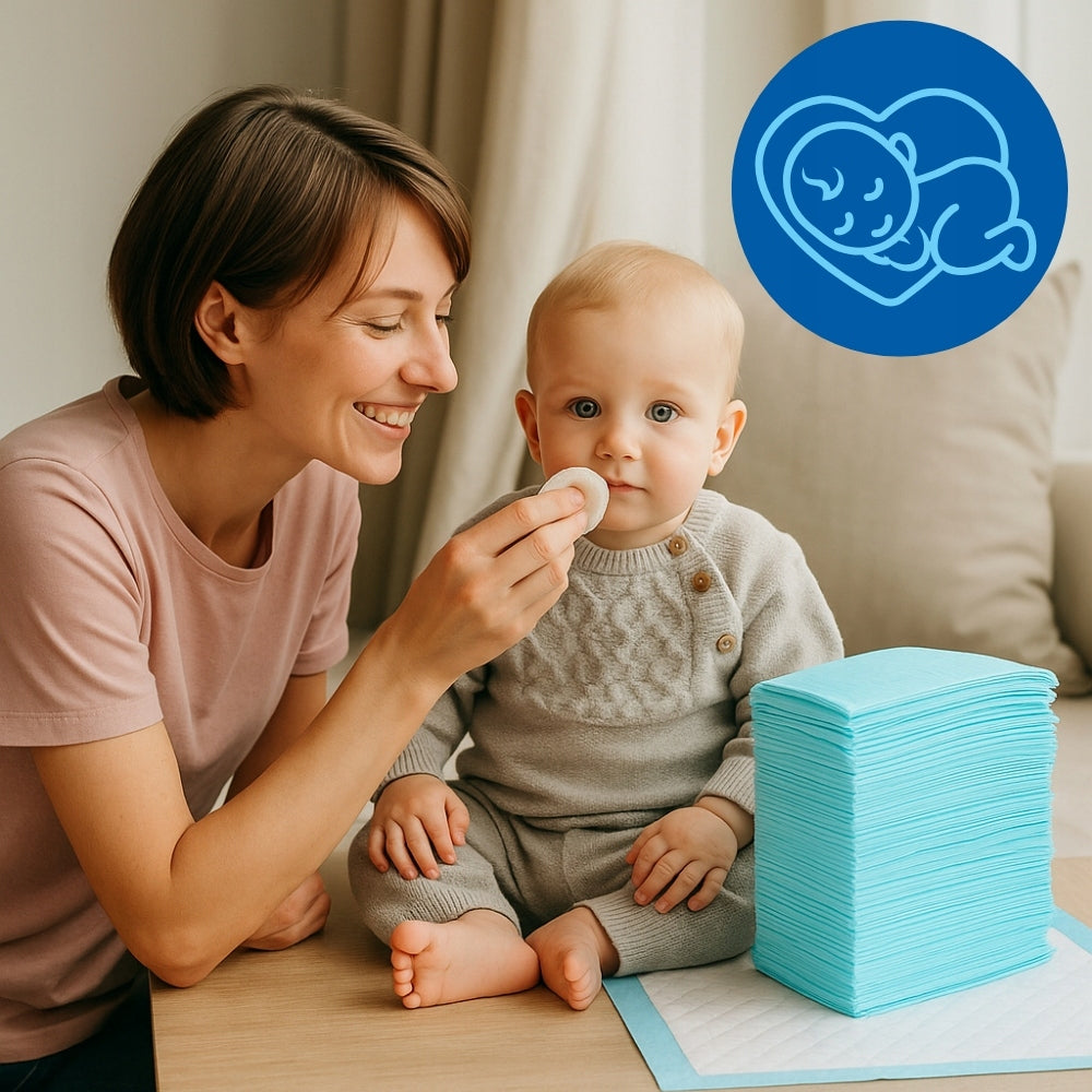 Hygiene pads 60x60cm 40 pcs for postpartum changing on the bed Packaging status original