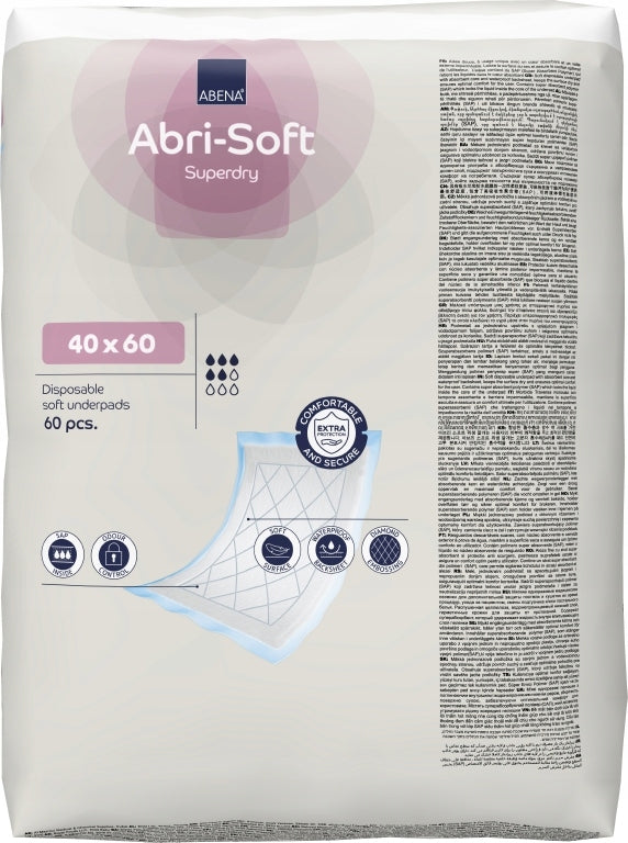 Hygiene pads Abena Superdry 40x60 60 pcs. Brand Abena