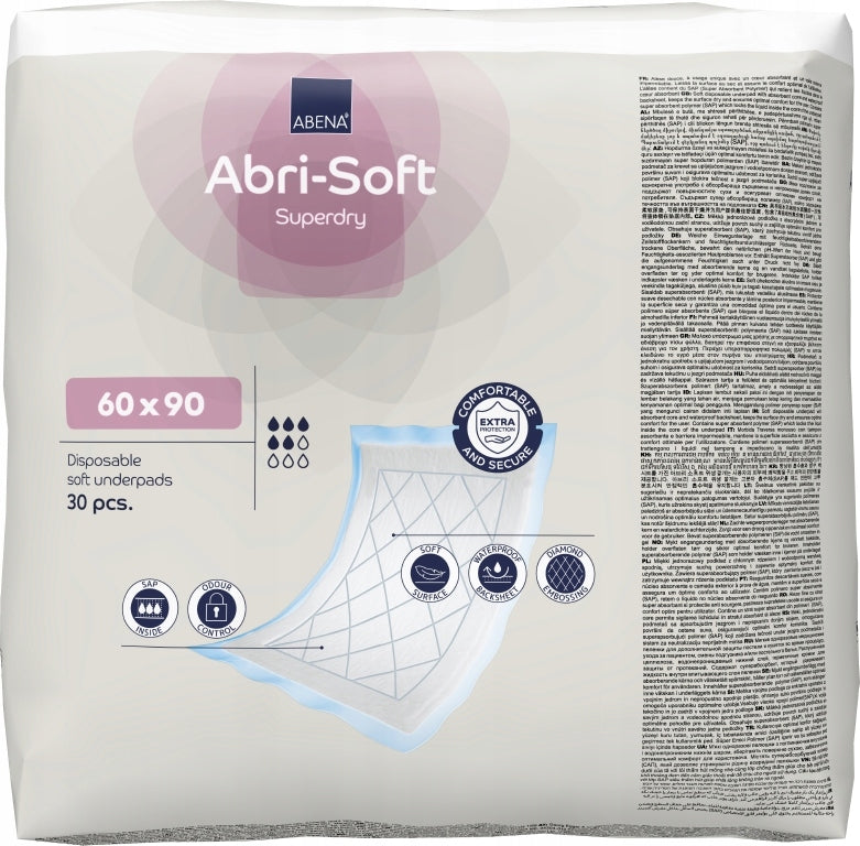 Hygiene pads Abena Superdry 60x90 30 pcs. Brand Abena