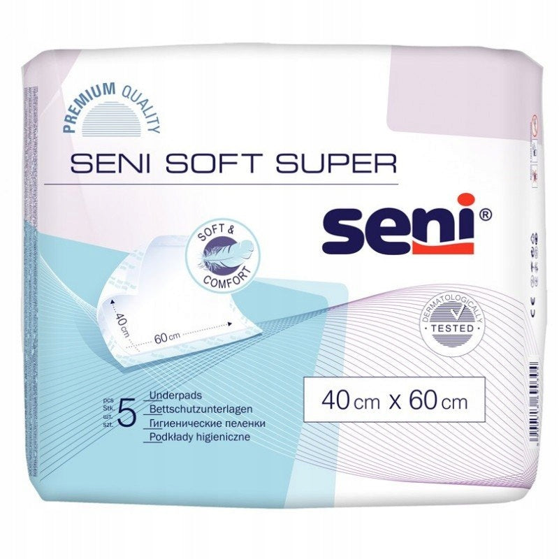 Hygiene pads Seni Soft Super 40x60cm 5pcs.