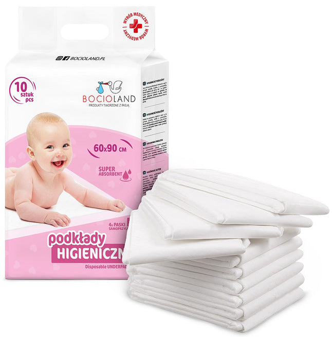 Hygienic Primers for Changing Absorbent 90x60 10 pcs. Bocioland