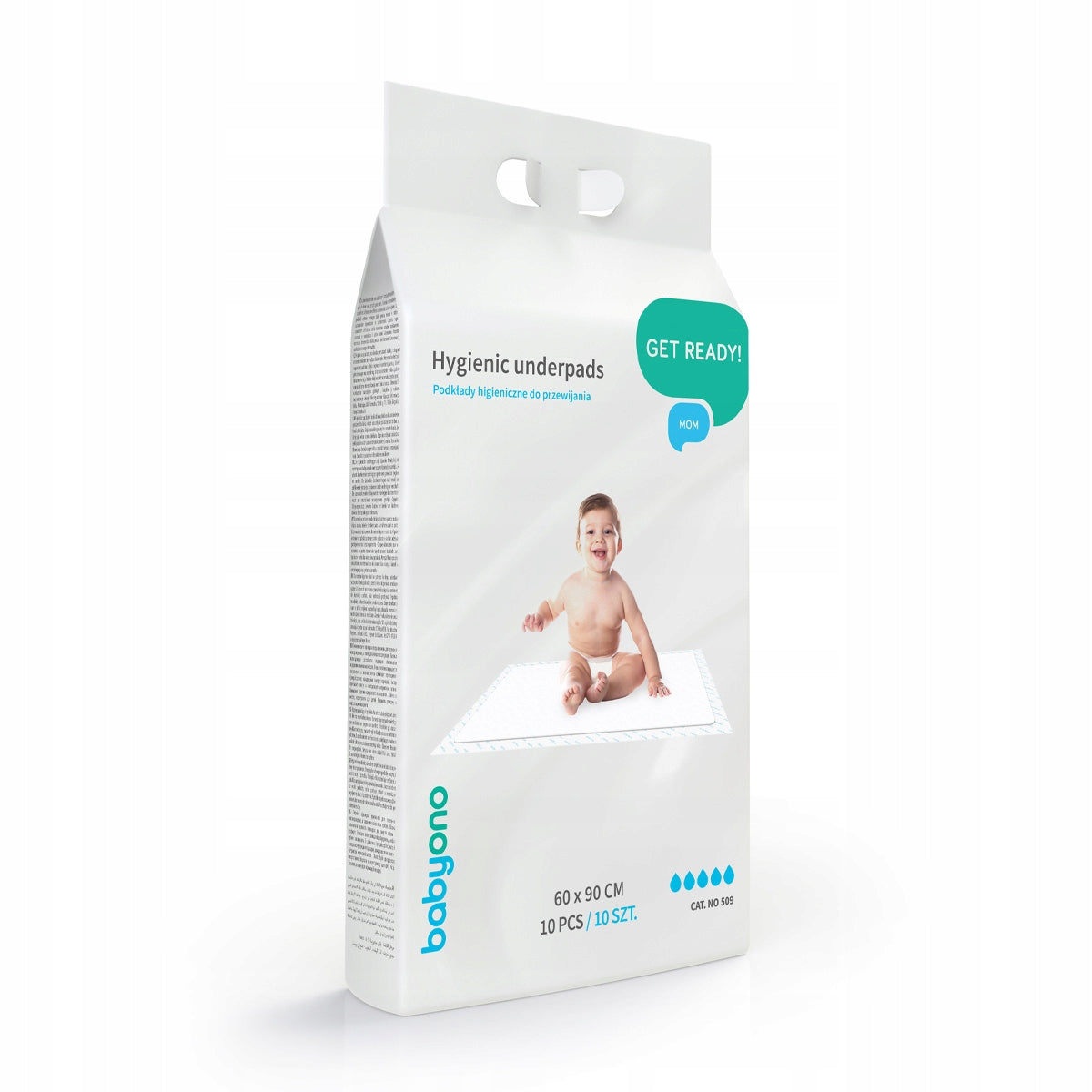 Hygienic changing pad - 90 cm x 60 cm - 10 pcs. - Babyono