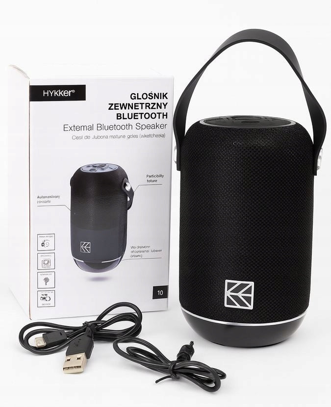 Hykker Outdoor Bluetooth Speaker Waterproof Black