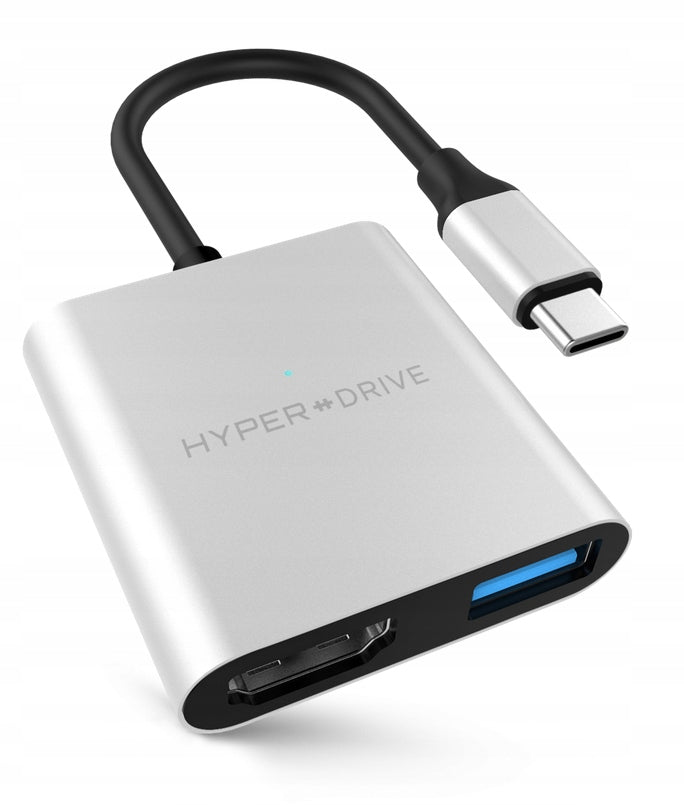 Adapter HyperDrive HD259A-SILVER, USB-C / 4K HDMI