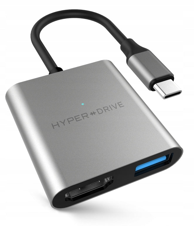 HyperDrive 4K HDMI 3-in-1 USB-C Hub - Space Gray