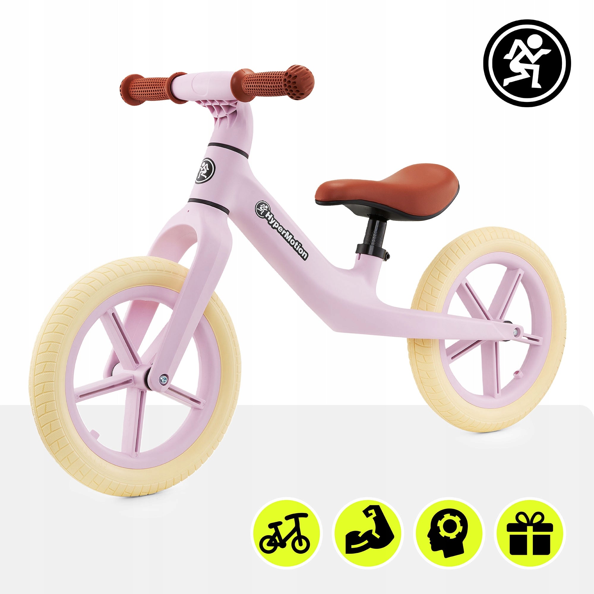 HyperMotion Marcelo balance bike pink – for children, light and stylish Kid's age 18+ months