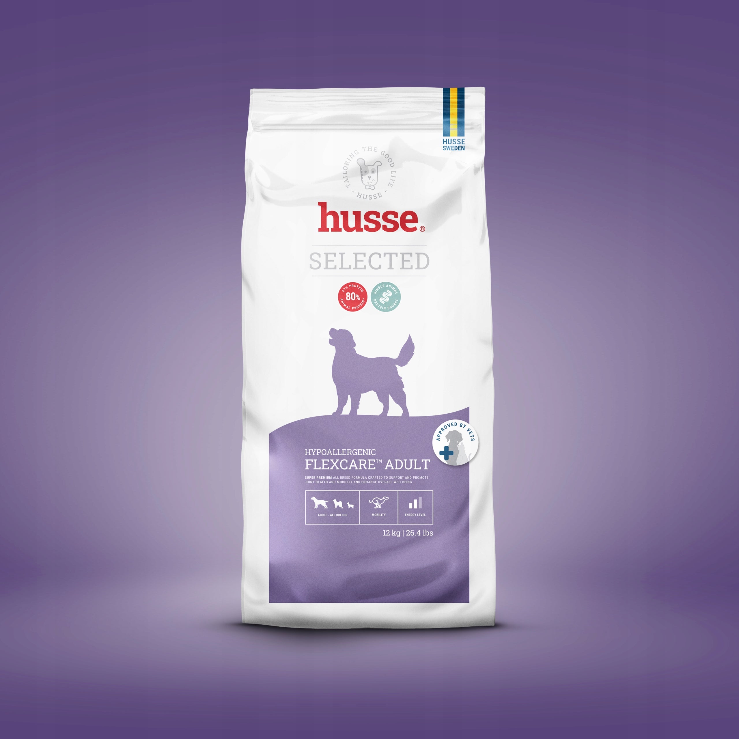 Hypoallergenic Flexcare, 12 kg Dog Food Supporting Joints with Turkey Packaging status original