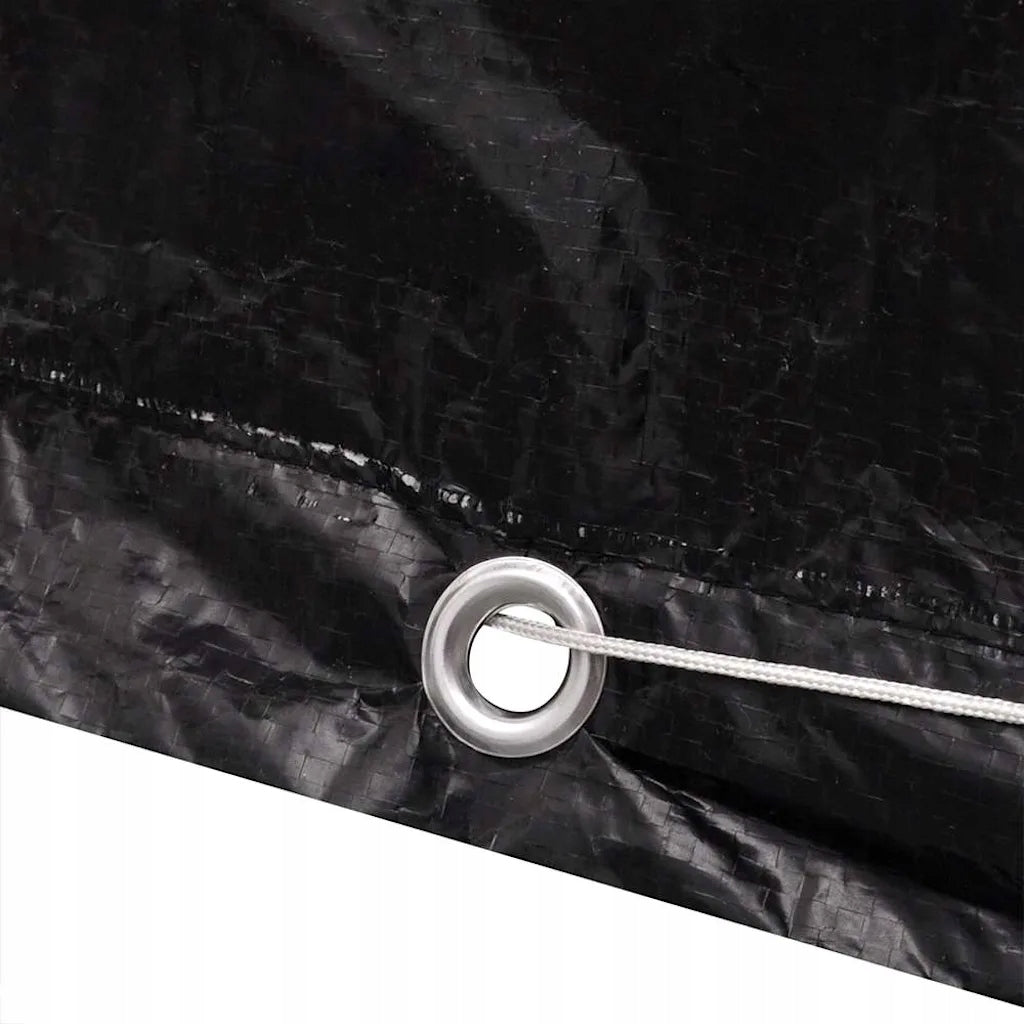 IBC container cover, with 8 eyelets, 116x100x12 Color black