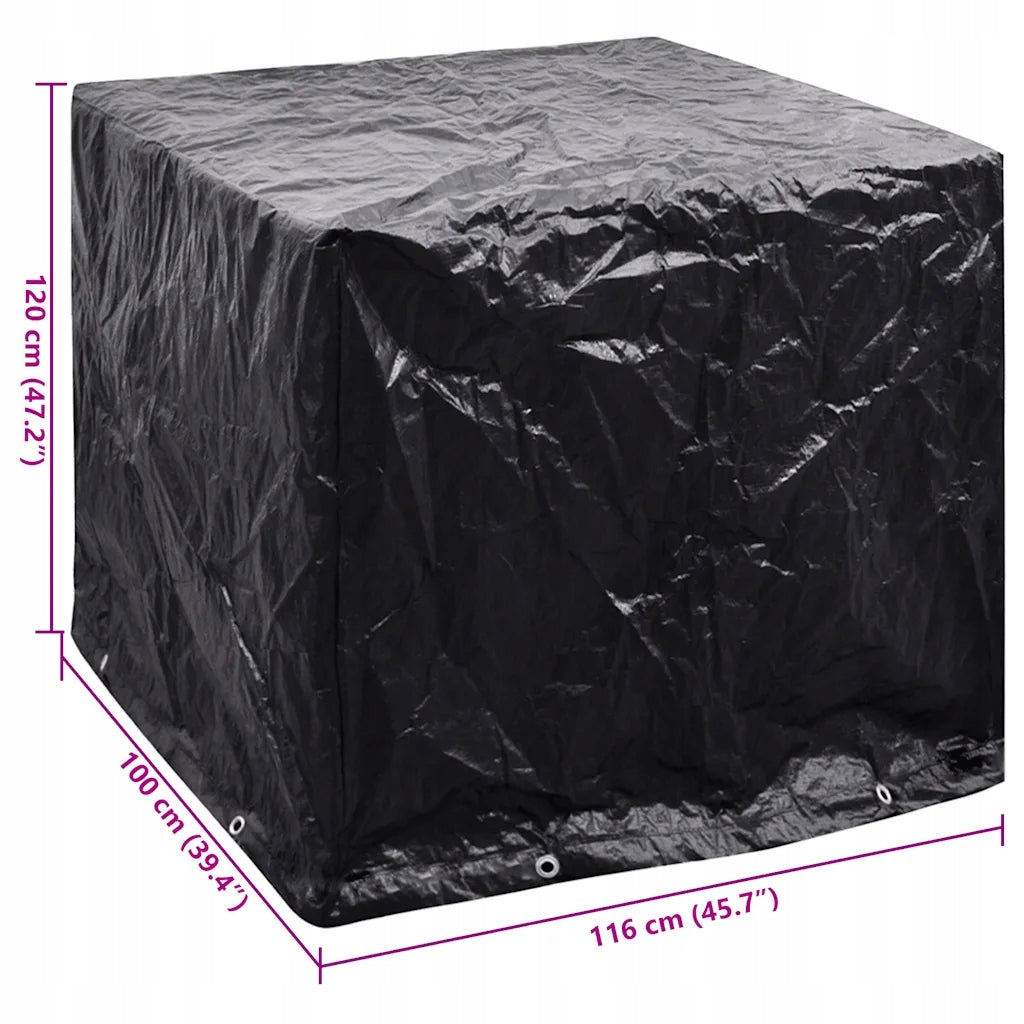 IBC container cover, with 8 eyelets, 116x100x12 Line vidaXL