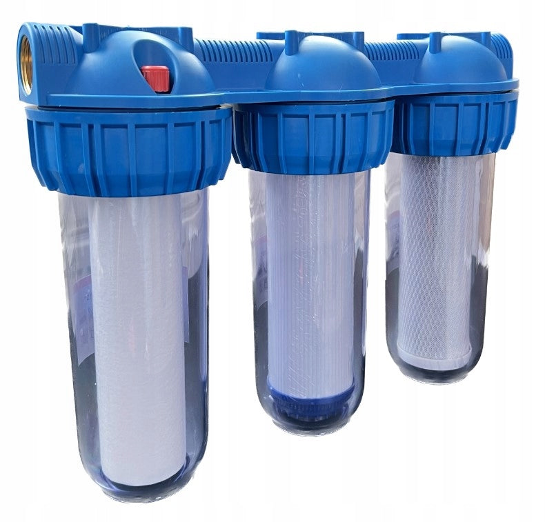 IBO triple water filter / housing 3x10-1"