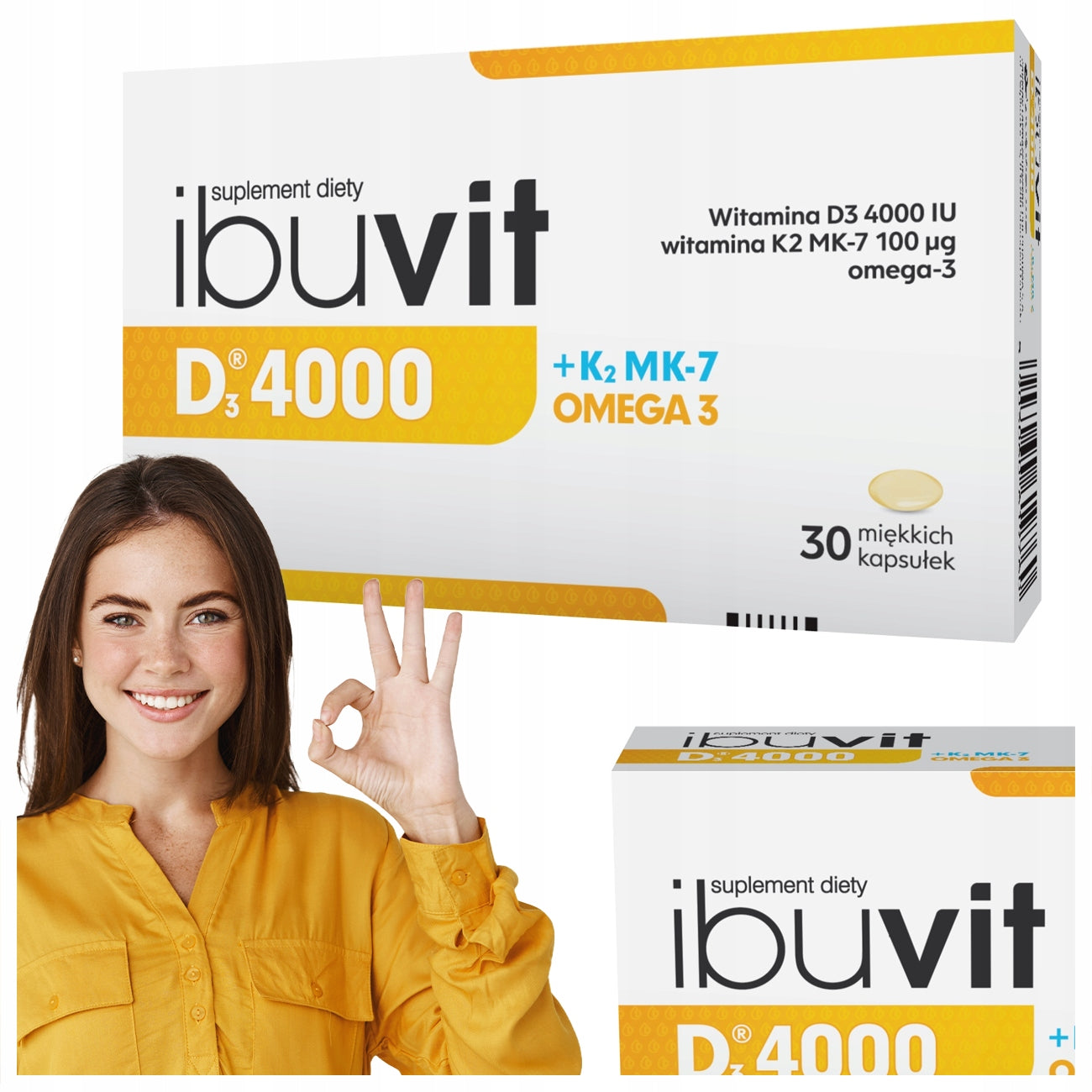 IBUVIT D3 4000IU+K2 MK-7+OMEGA3 VITAMIN D3 K2 30CAPS BONE HEART IMMUNITY Manufacturer code 5903060619760