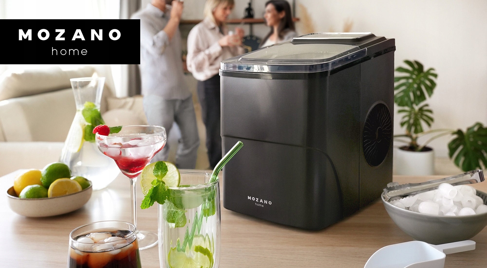 ICE MAKER 12KG HOMEMADE CUBE MACHINE 160W MOZANO EXPRESS ICE Dominant color black