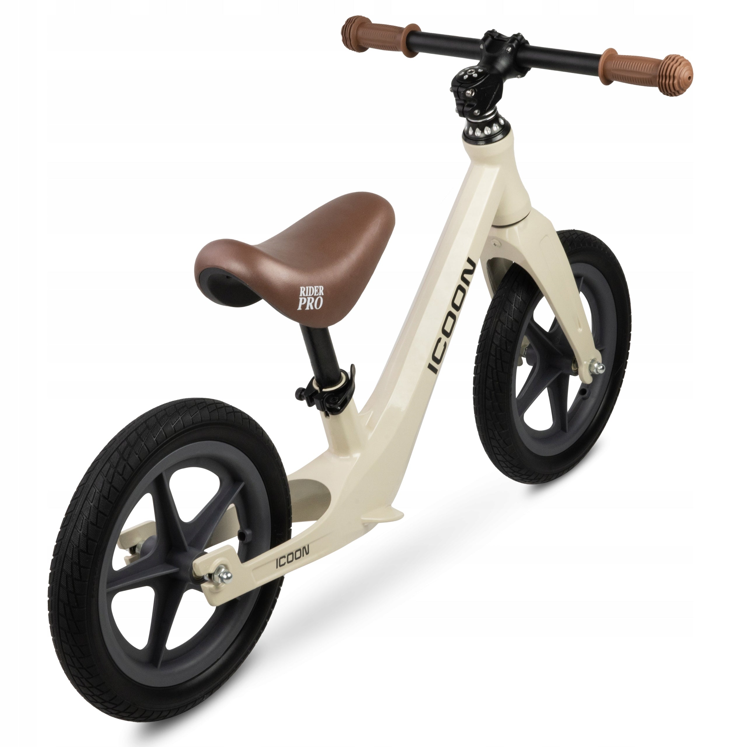 ICOON Magnesium balance bike 12” light 3,1kg PU wheels for children 2+ beige Manufacturer code IRP001B