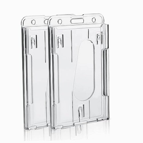 ID HOLDER HARD PLASTIC PROOF CARD 2 PIECES plastic