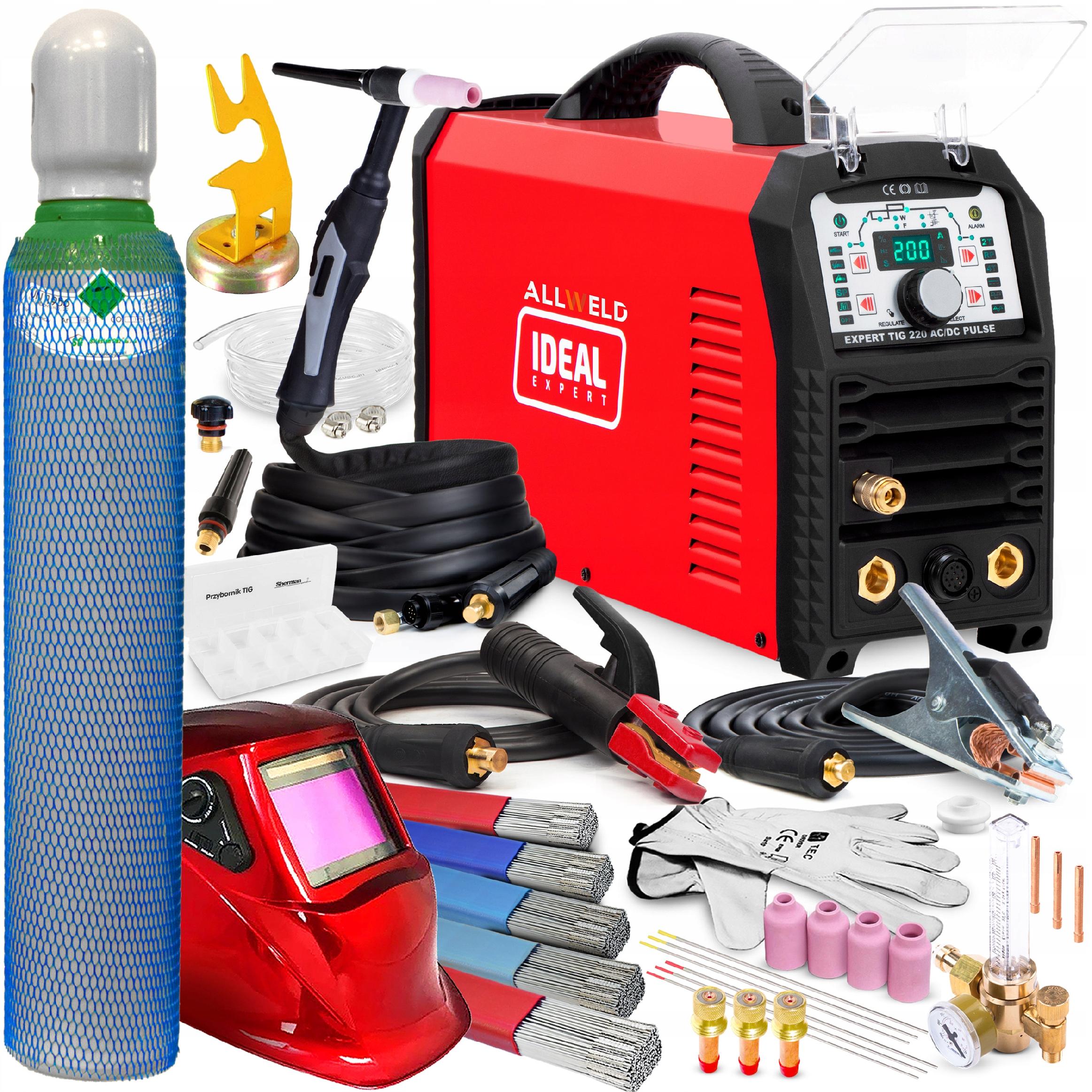 IDEAL EXPERT TIG 220 AC/DC PULSE MMA 200A ALU INVERTER WELDING MACHINE