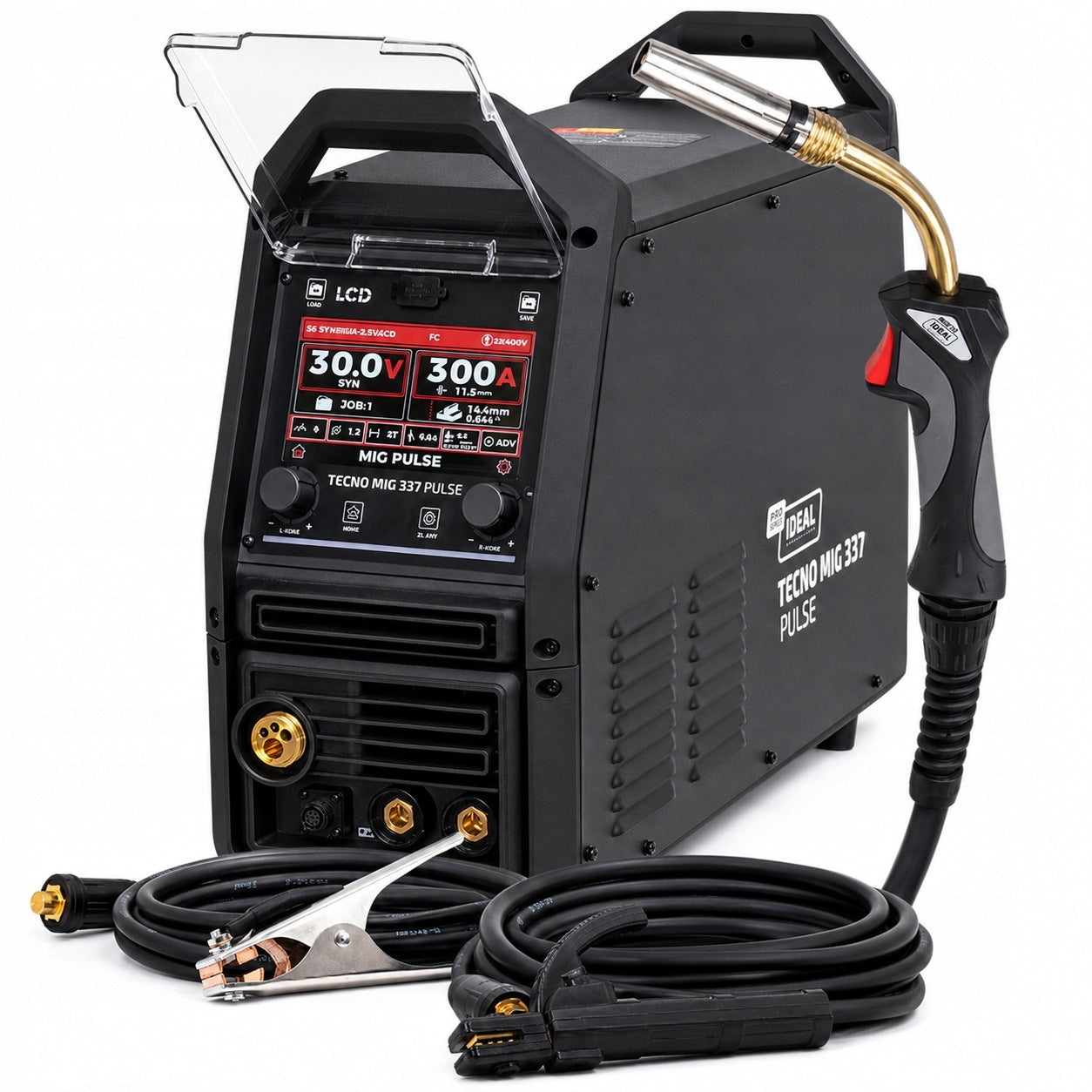 IDEAL TECNO MIG 337P PULSE LCD 4x4 300A Synergy Migomat