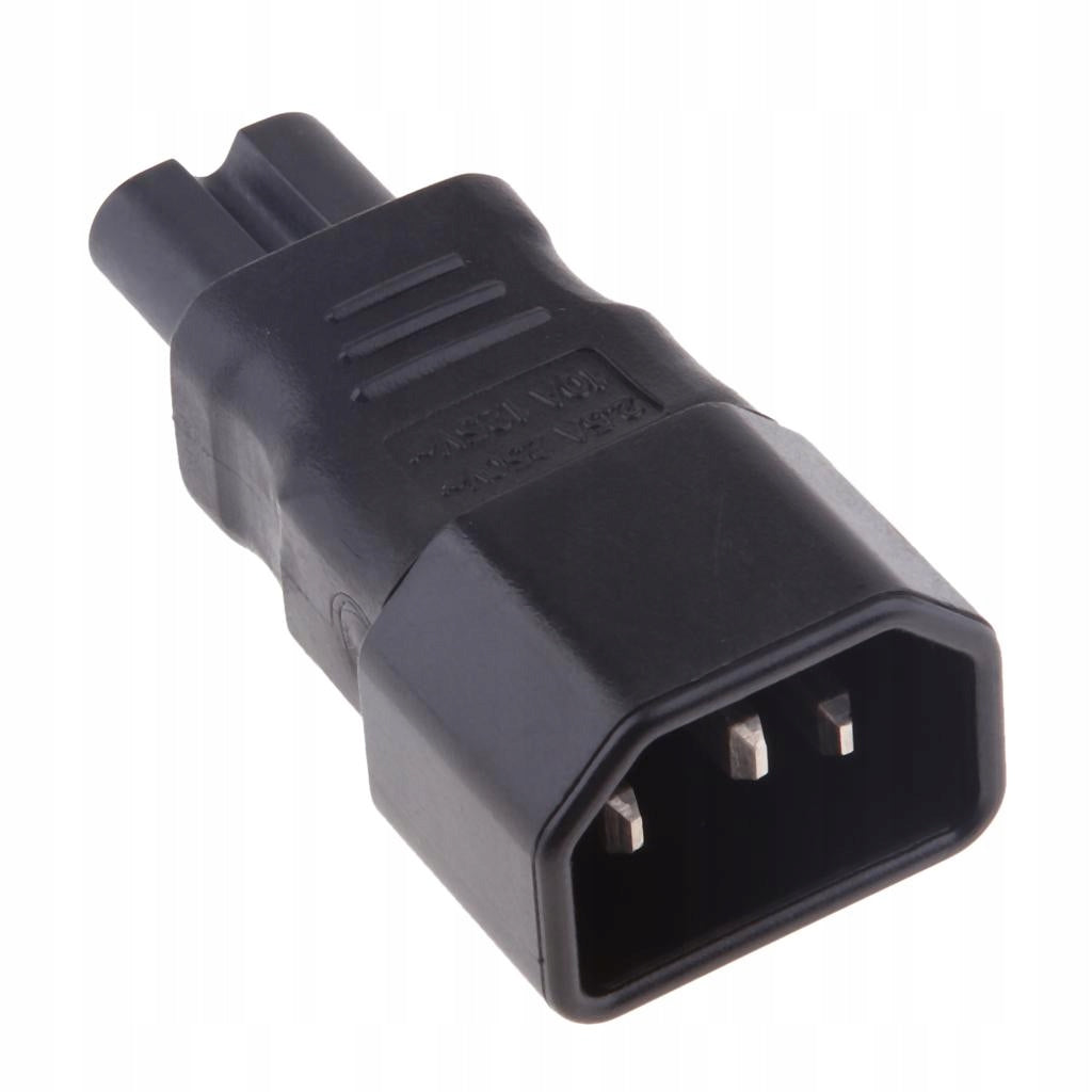 IEC 320 C14 To Fe C7 Adapter Converter Connector with plug Supply Model inna