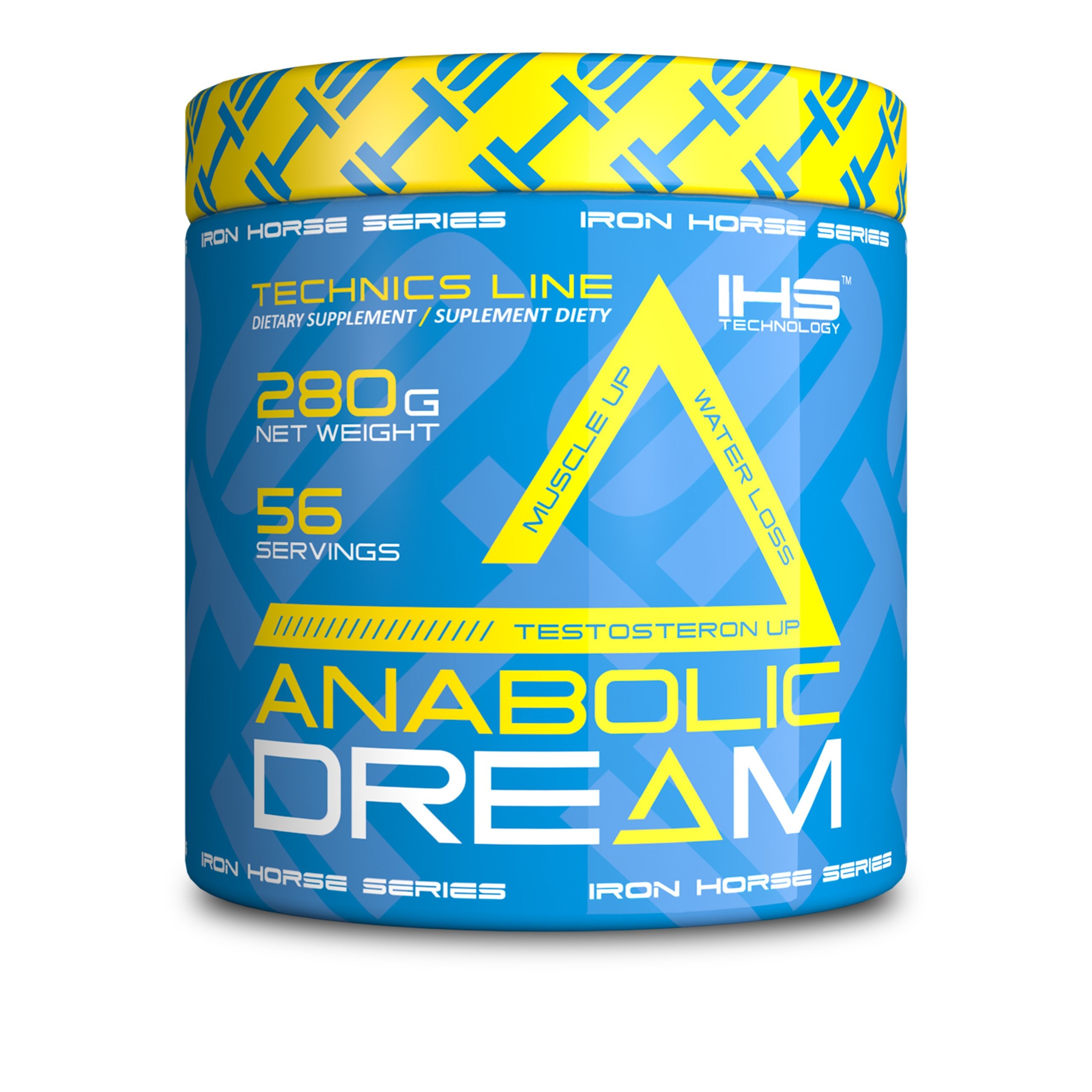 IHS ANABOLIC DREAM Orotate Malate Pyruvate Tri Creatine 280G Orange Brand IHS Iron Horse