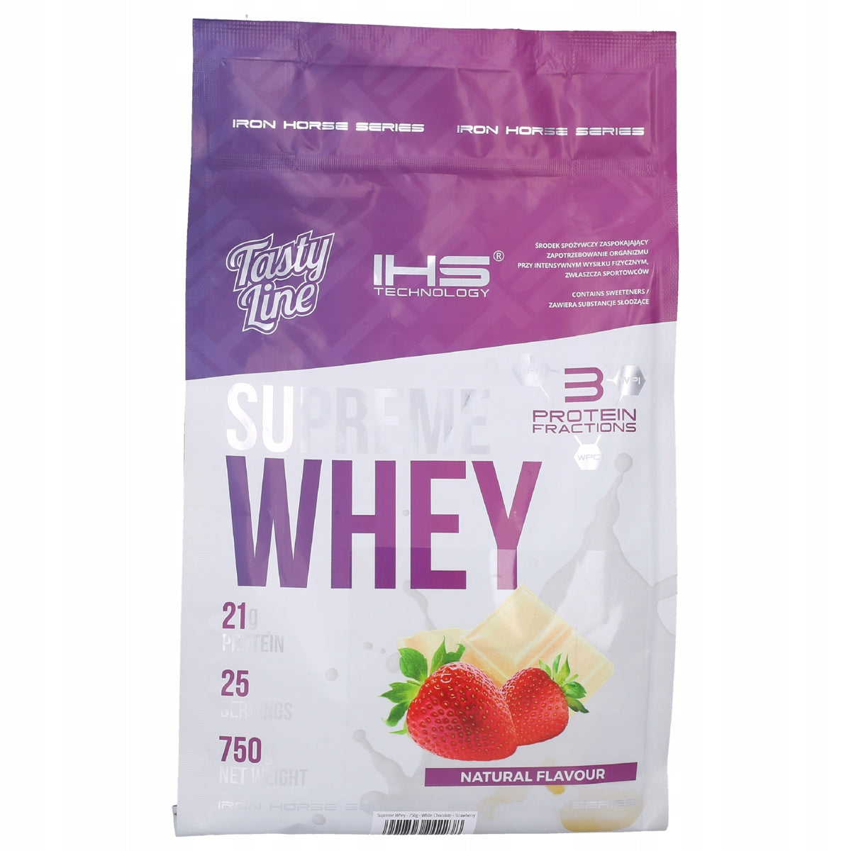 IHS IRON HORSE Supreme Whey 750g Protein Amino Acids WPC Chocolate Strawberry Expiration date not specified