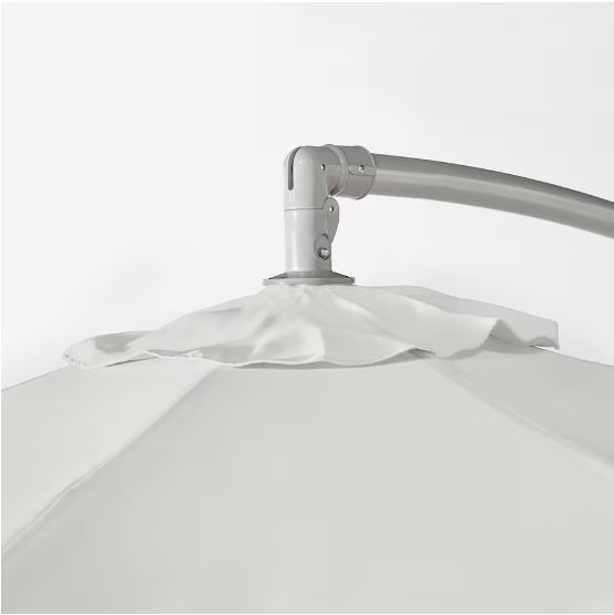 IKEA BAGGON Elegant Garden Umbrella Hanging, White, 250 cm Manufacturer code 502.602.84