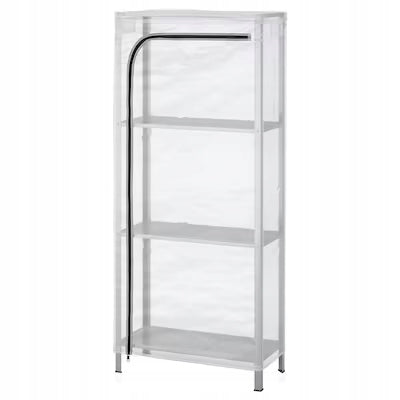 IKEA HYLLIS Cover, transparent for indoor/outdoor use, 60x27x140 cm Length 140 cm