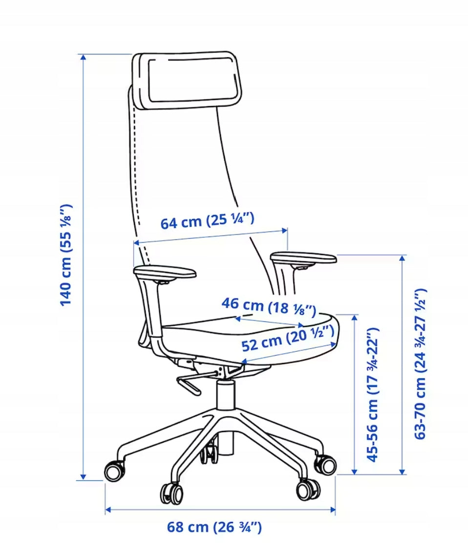IKEA JARVFJALLET Office chair with armrests Brand IKEA