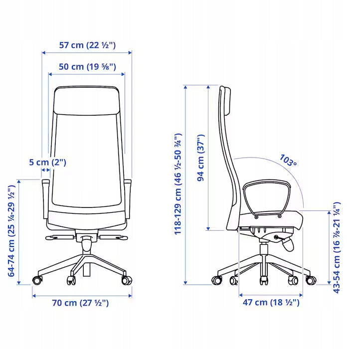IKEA MARKUS Office chair, Vissle dark grey #2 Brand IKEA