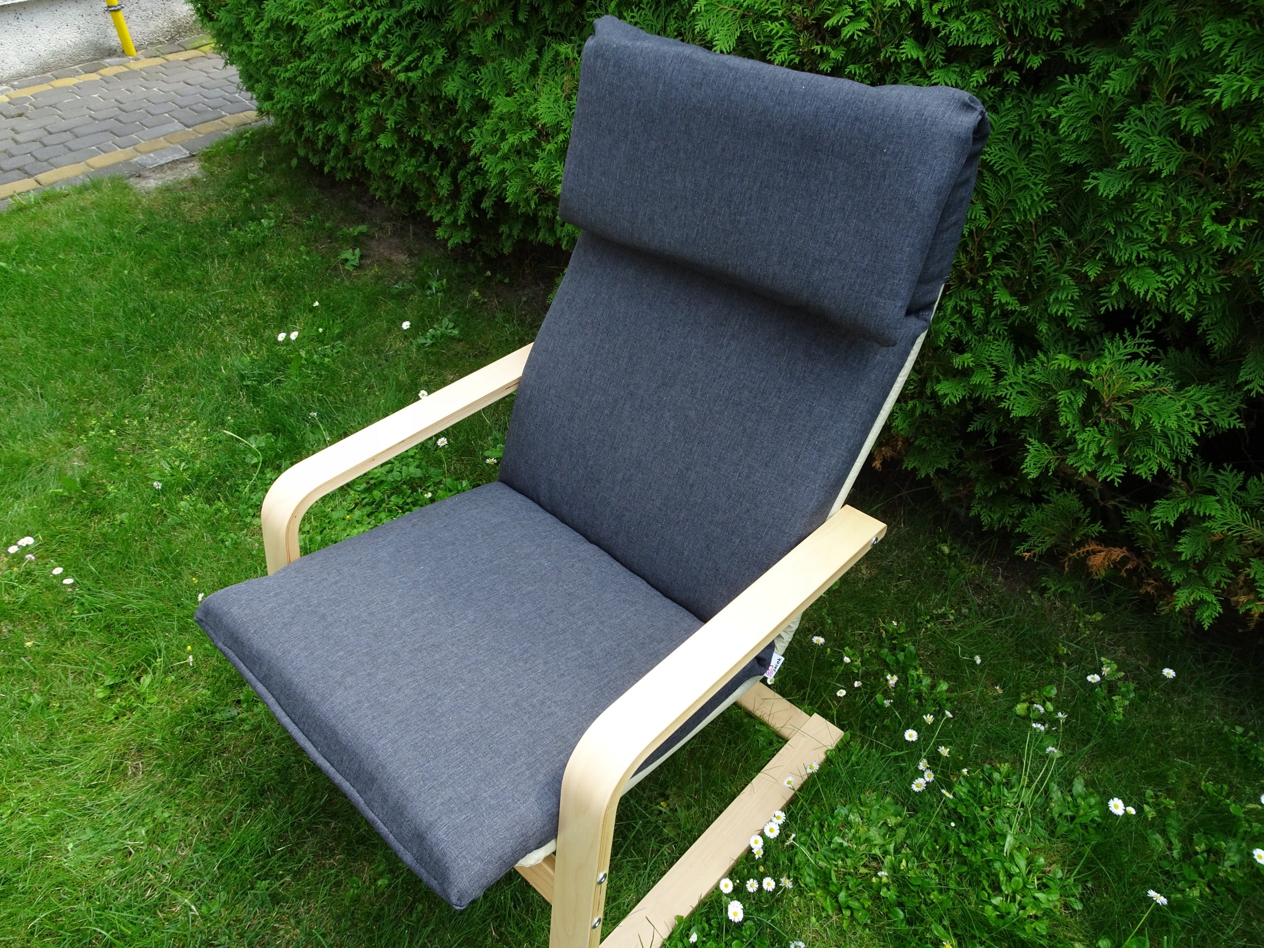 IKEA Pello Poang armchair cushion 8cm ANTHRACITE LIRA Manufacturer code F001