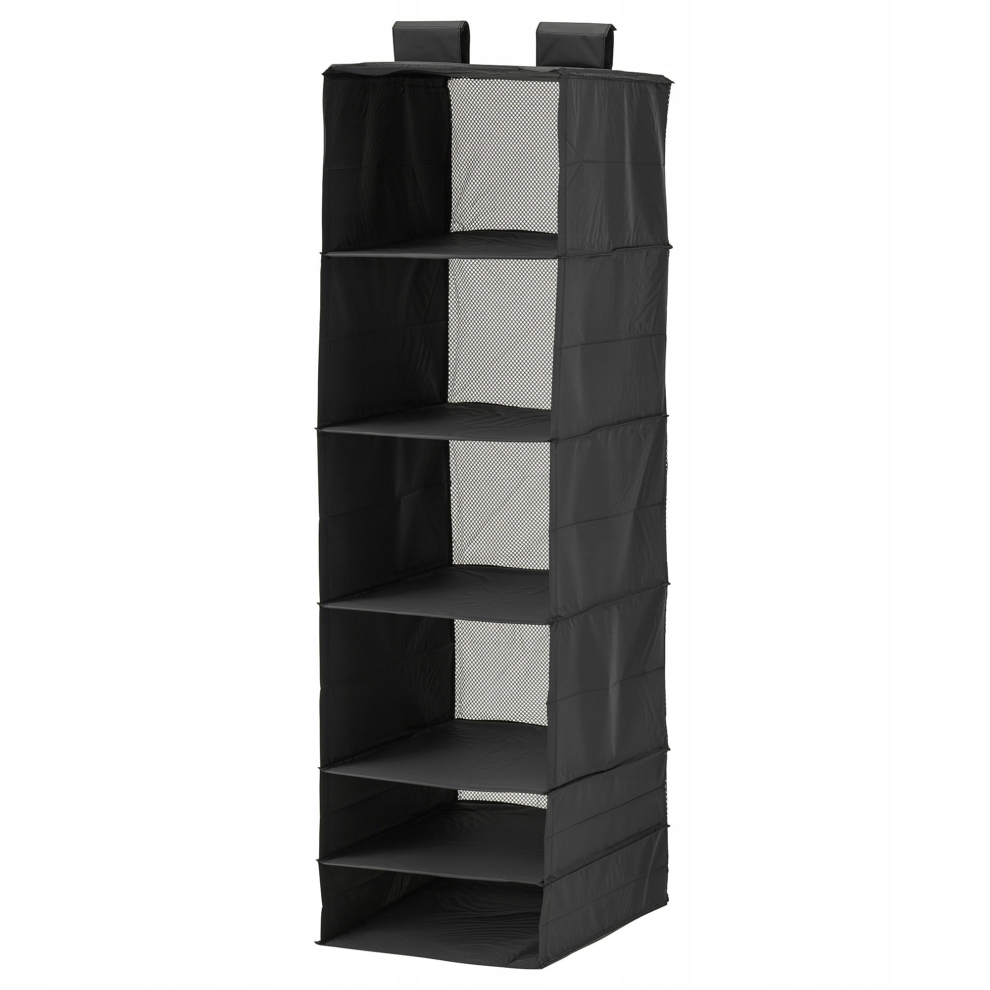 IKEA SKUBB Hanging shelf, 6 compartments, black, 35x45x125 cm