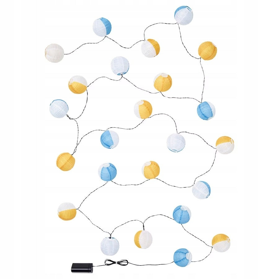 IKEA SOLVINDEN SOMMARLANKE LED garland 24 garden lights 550cm