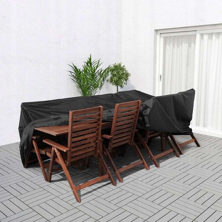 IKEA TOSTERO Furniture cover black table and chairs 260x148 WATERPROOF Packaging status original