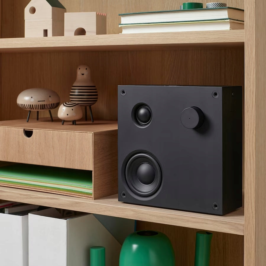 IKEA VAPPEBY Bluetooth speaker, black/gen 3, 20x20 cm Manufacturer code 305.173.65