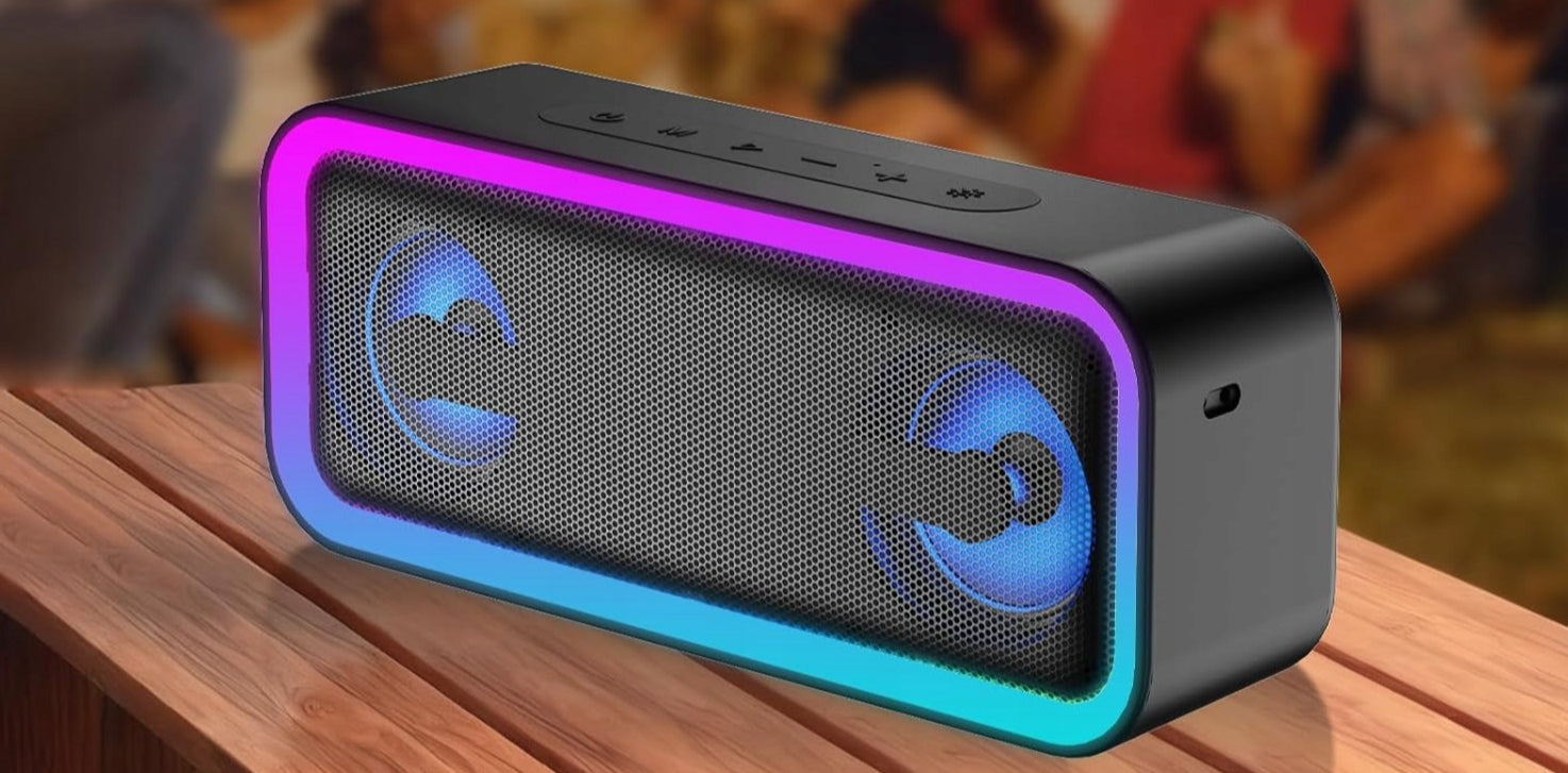 IKT Bluetooth Speaker Stereo Bass Boost Waterproof 30h Working