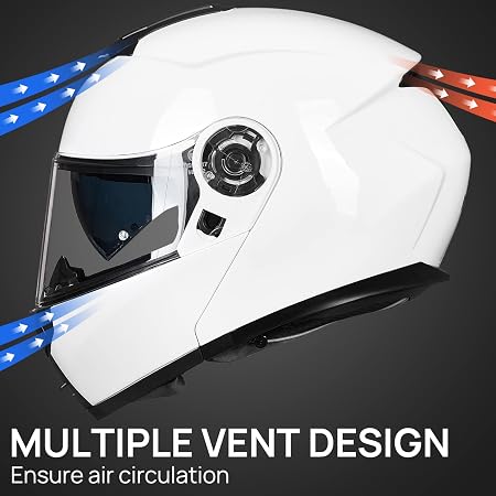 ILM motorcycle helmet, double visor, model 159 ECE22.06 ROZ XL Packaging status original
